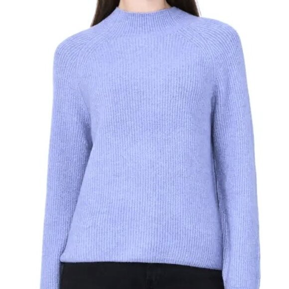 Halogen Long Sleeve Funnel Neck Sweater Womens Size XL Light Blue Soft Cozy $68 - Picture 6 of 6